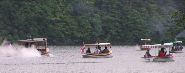 There's all sorts of traffic on the lake, some of it a little less usual than normal, like these steamboats. 
